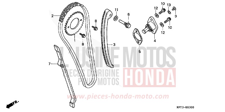 CAM CHAIN/TENSIONER for City Fly FLASH RED (R119E) from 1998